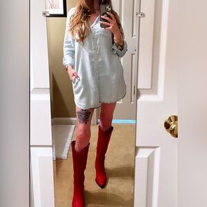 Thread & supply chambray dress